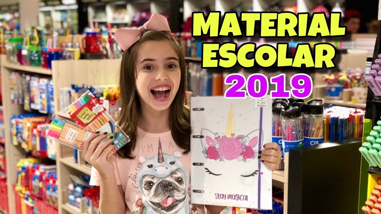 COMPRANDO MEU MATERIAL ESCOLAR 2019