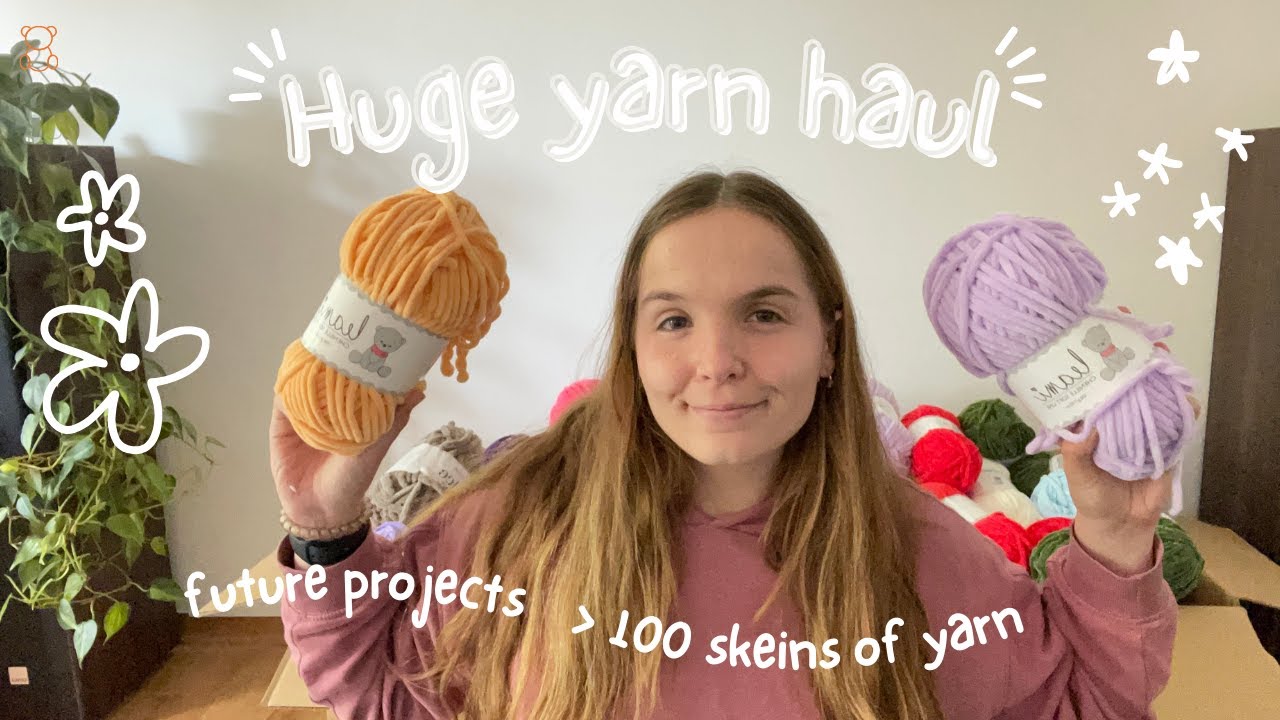 My biggest yarn order to date🧶 chenille yarn haul🧸small business vlog | yarn haul 2024