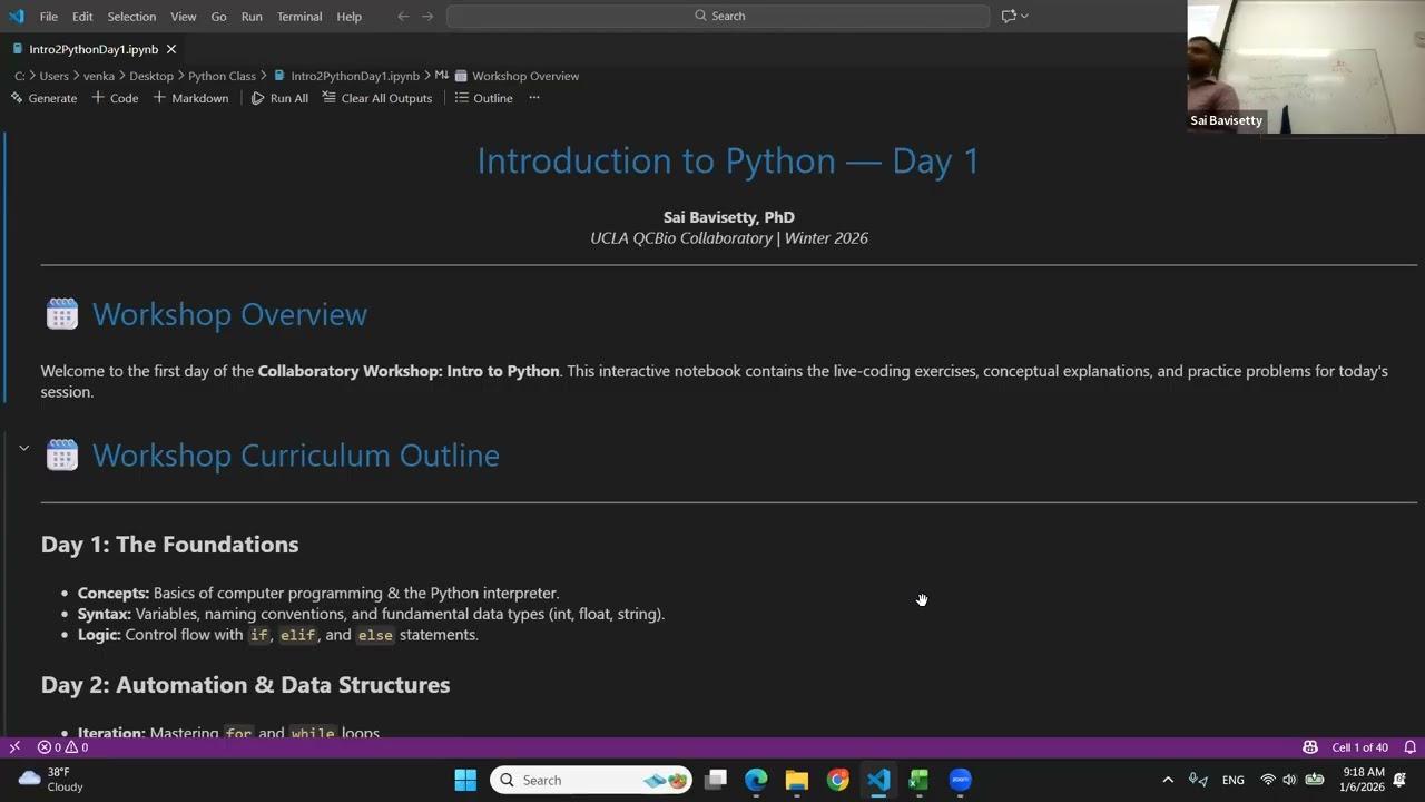W9: Intro to Python - Day 1