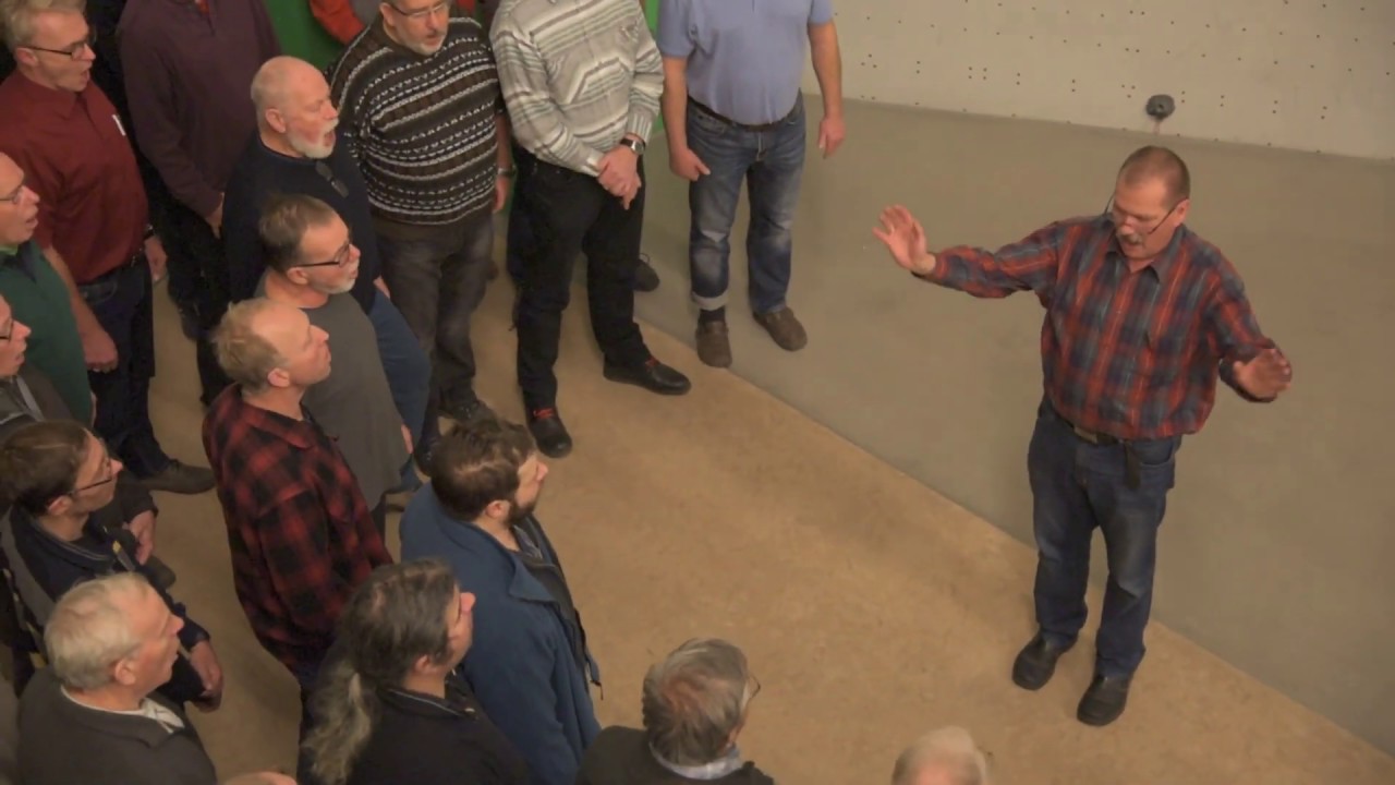 Bergfinken Dresden - Flashmob in der Kletterhalle des SBB am  20.12.2018