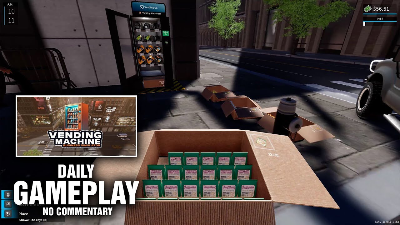 Vending Machine Business Simulator /Daily Gameplay, No commentary/