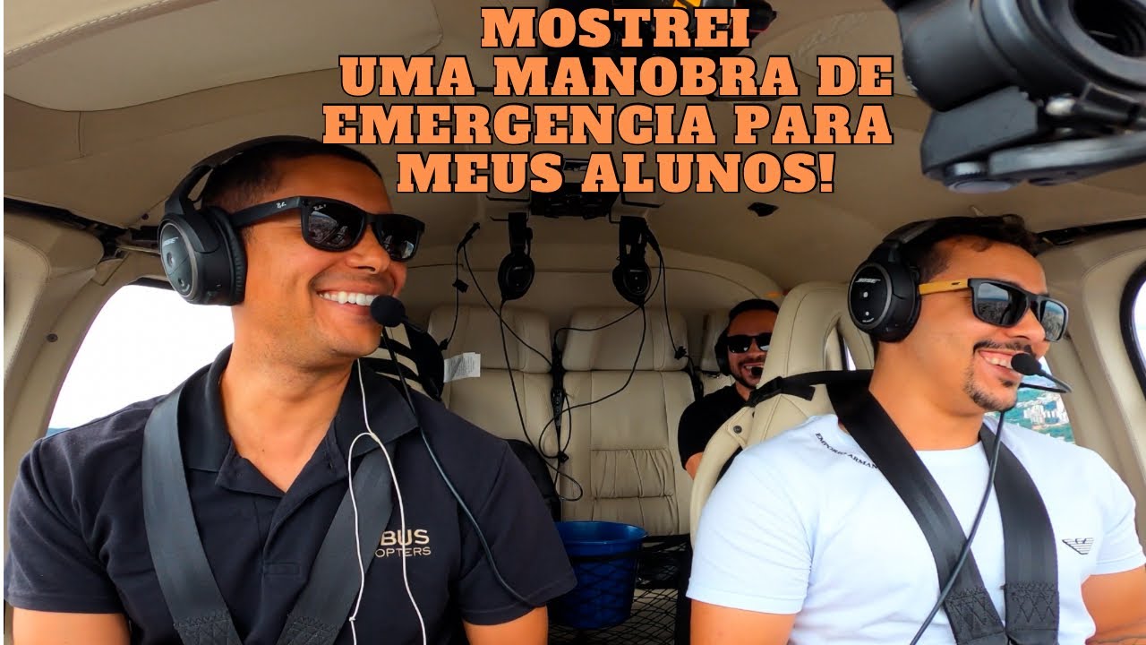 Decolando com alunos e pousando no aeroporto da Pampulha! Pegamos carona de helicóptero!