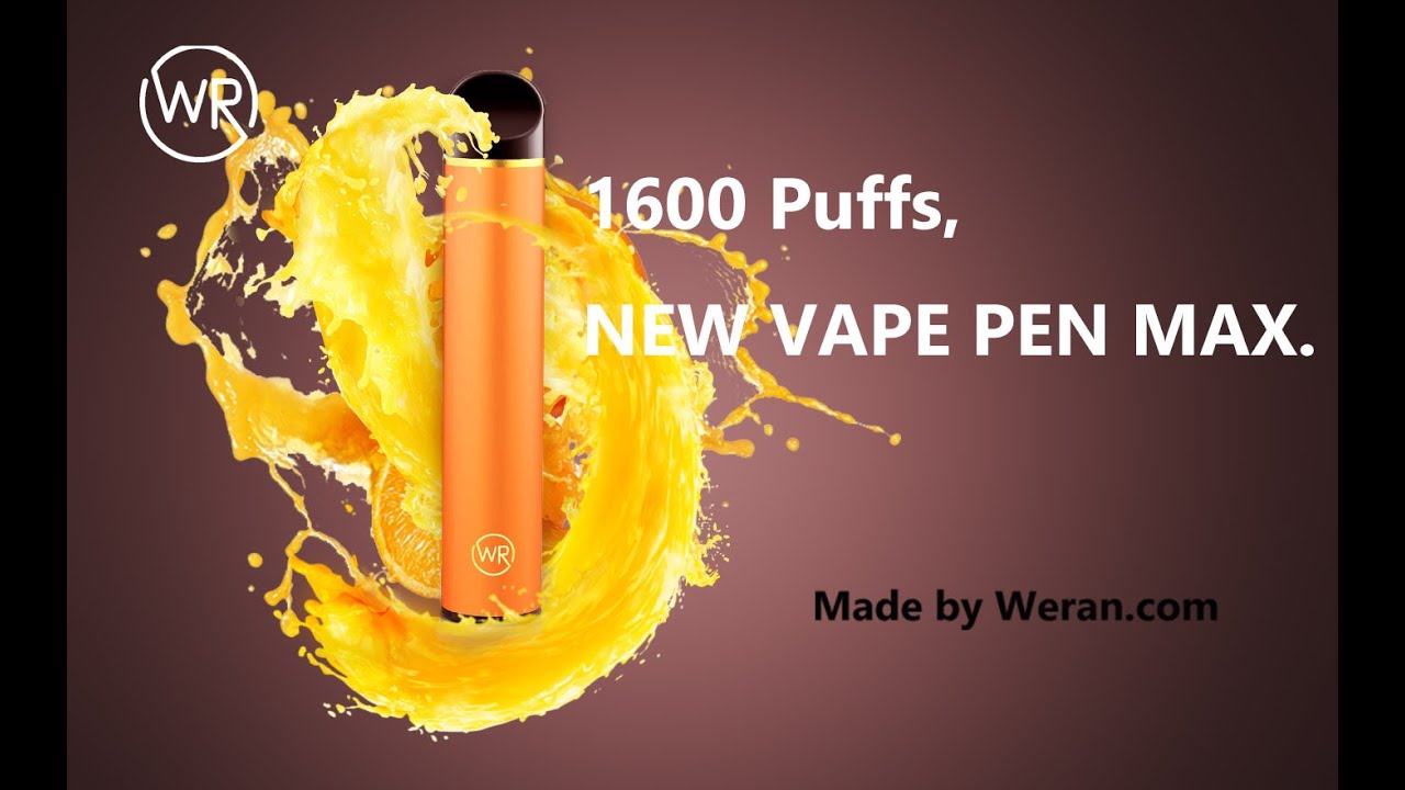 1600 Puffs Disposable vape pen MAX. from Weran