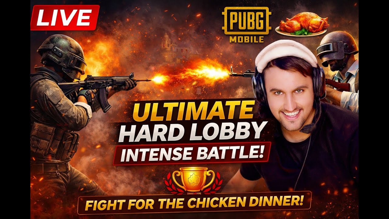Hard Lobby ULTIMATE PUSH 🚀 Road to Top Rank | PUBG Mobile Live