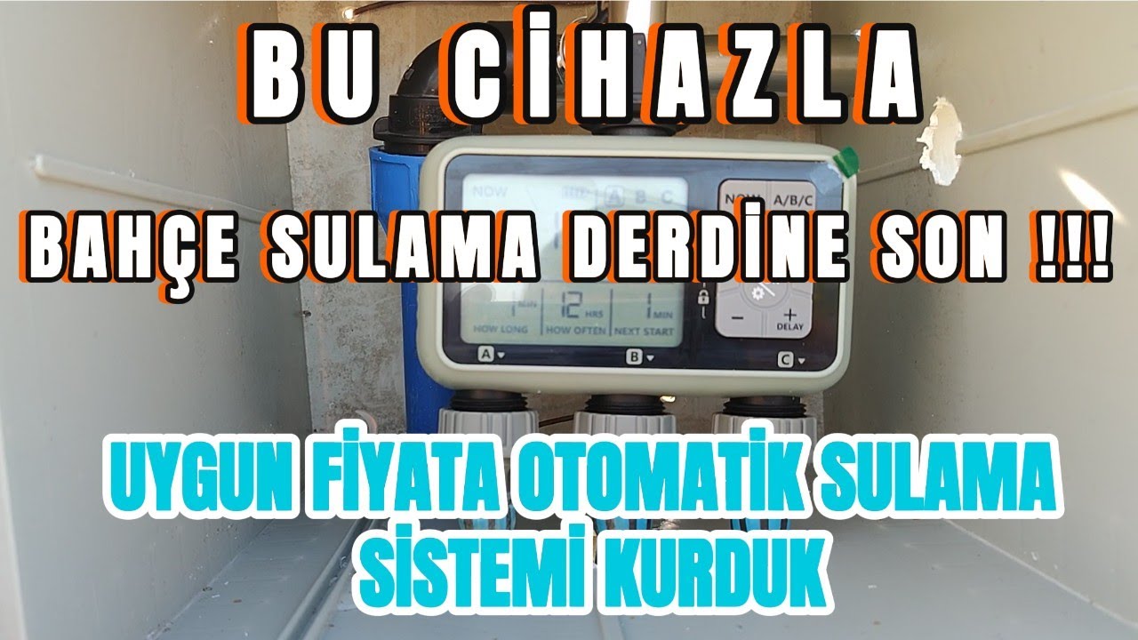 Bahçemiz için uygun fiyata otomatik sulama sistemi kurduk - Bahçe sulama derdine son