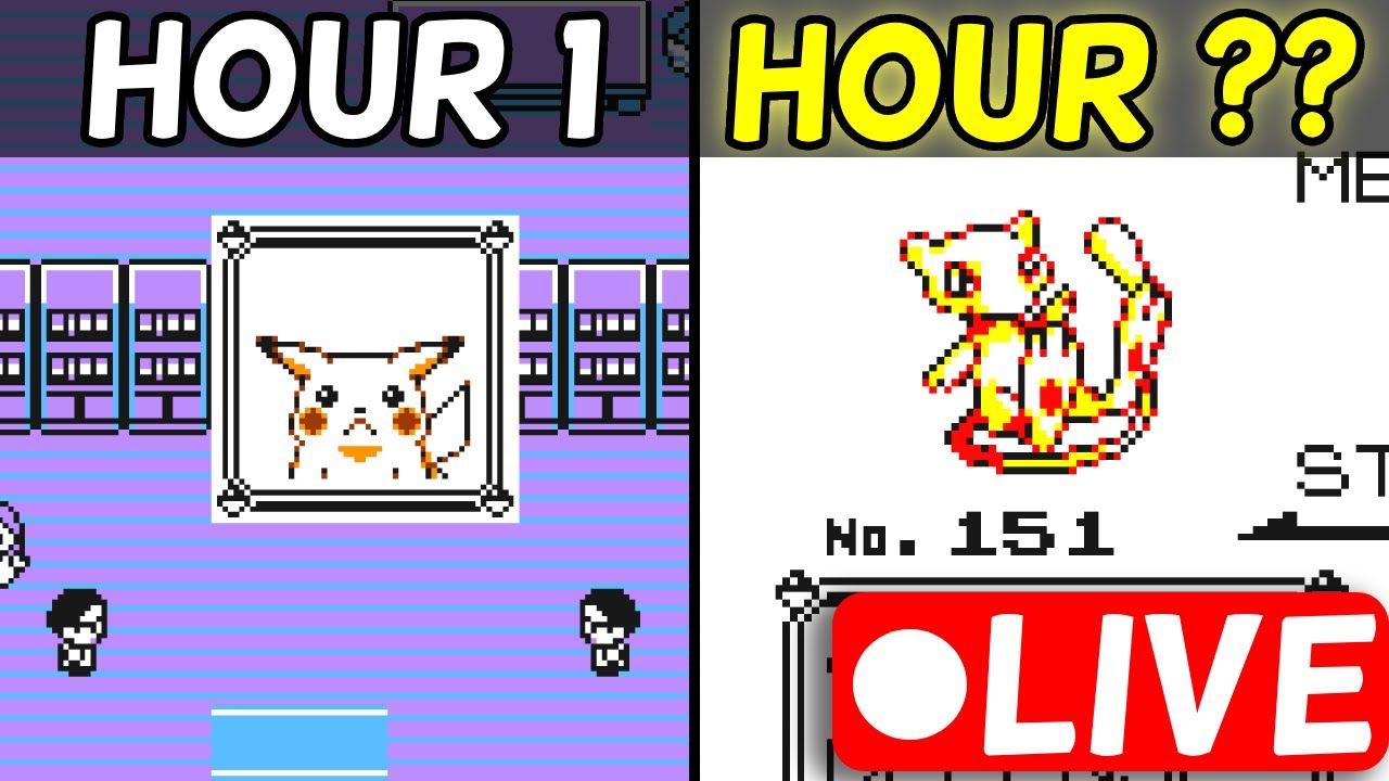 How Fast Can I 100% Pokemon Yellow LIVE: TM Grind