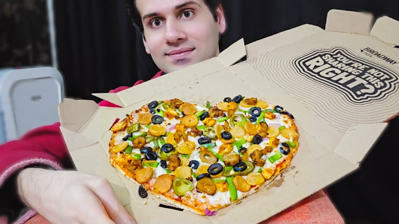 Пицца в форме сердца | Мукбанг