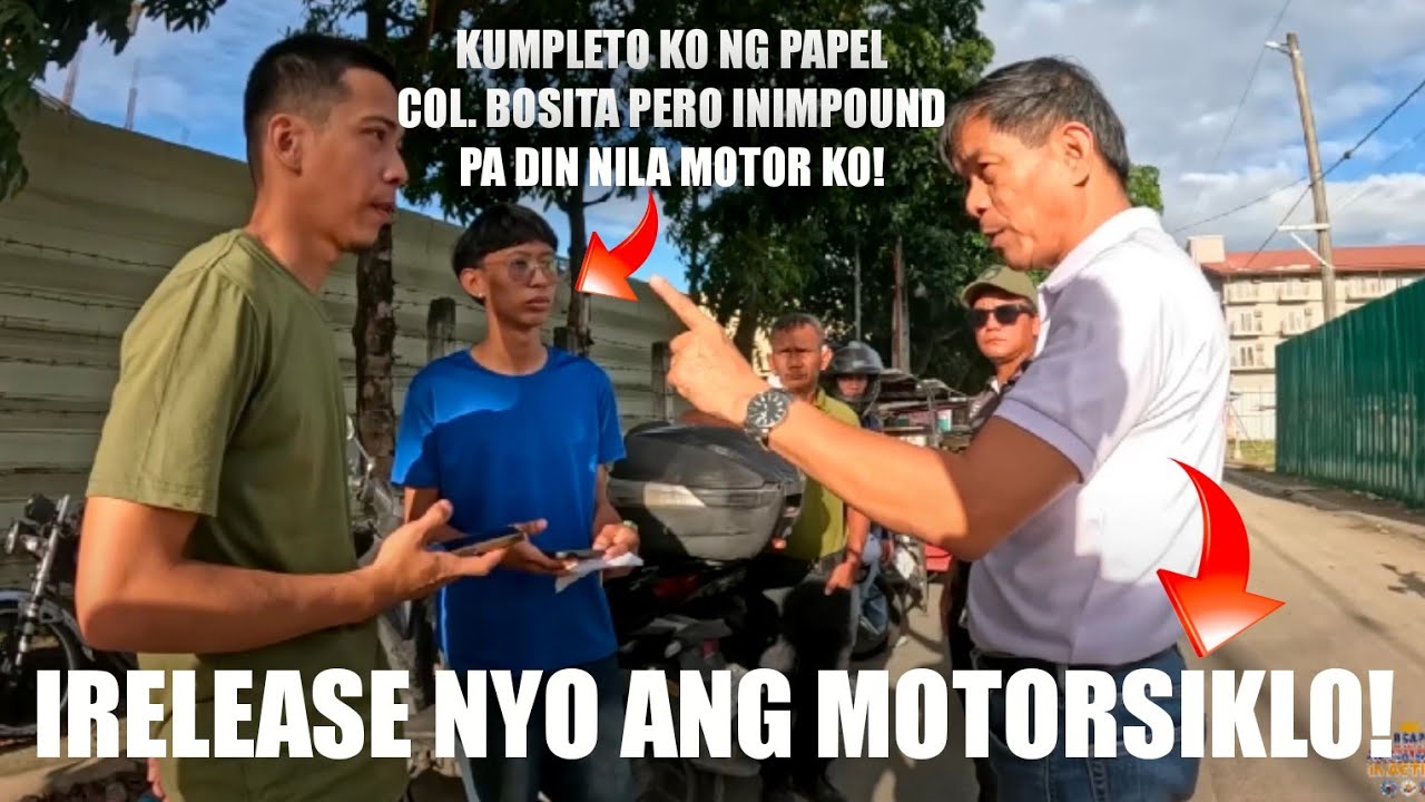 Col. BOSITA: ipa-CHRISTMAS mo na ang Pag- RELEASE ng MOTORSIKLO sa RIDER HEPE