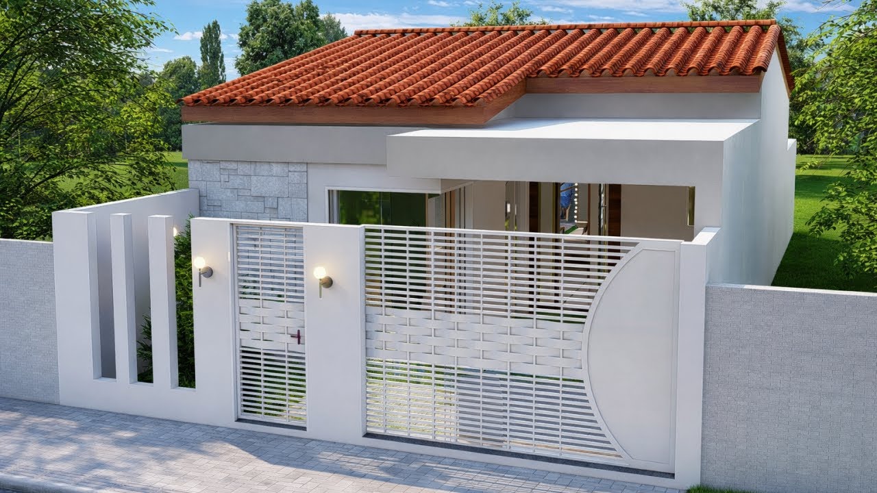CASA PEQUENA MODERNA | 2 QUARTOS | PLANTA BAIXA