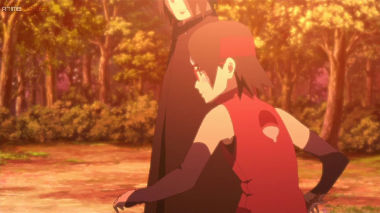 Sasuke Le Enseña A Sarada A Lanzar Shuriken  HD Sub Español | Boruto: Next Generation