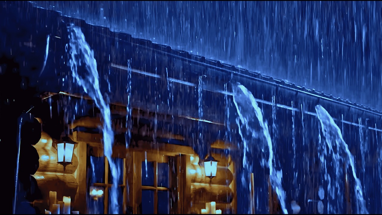 Heavy Rain Sounds for Sleeping on the Roof Tonight, Fall Asleep Fast and Calm Your Overthinking Mind