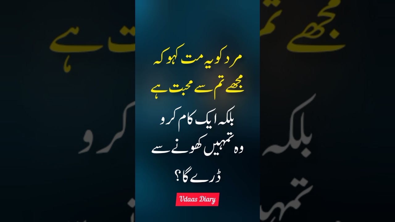 Never say I LOVE YOU ❤️❤️ || love quotes || urdu quotes || relationship quotes