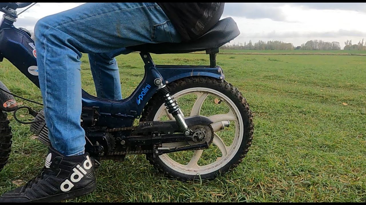 YSS vs MKX schokbreker test op Tomos crossbrommer