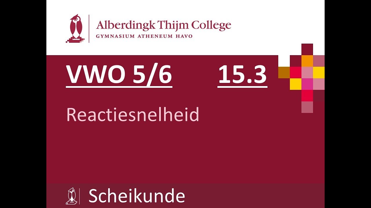 V6 - 15.3 Reactiesnelheid