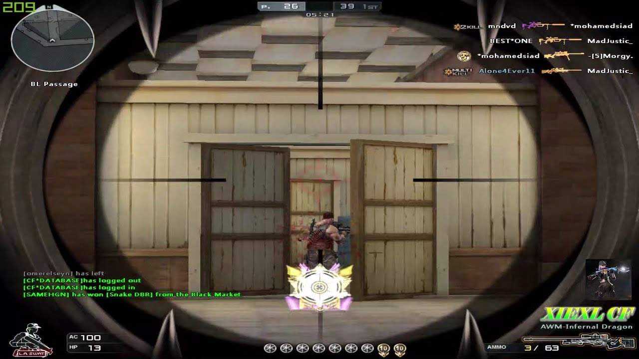 CF XIEXL: AWM-Infernal Dragon FFA Snipe GamePlay-AWM My Good Old Friend