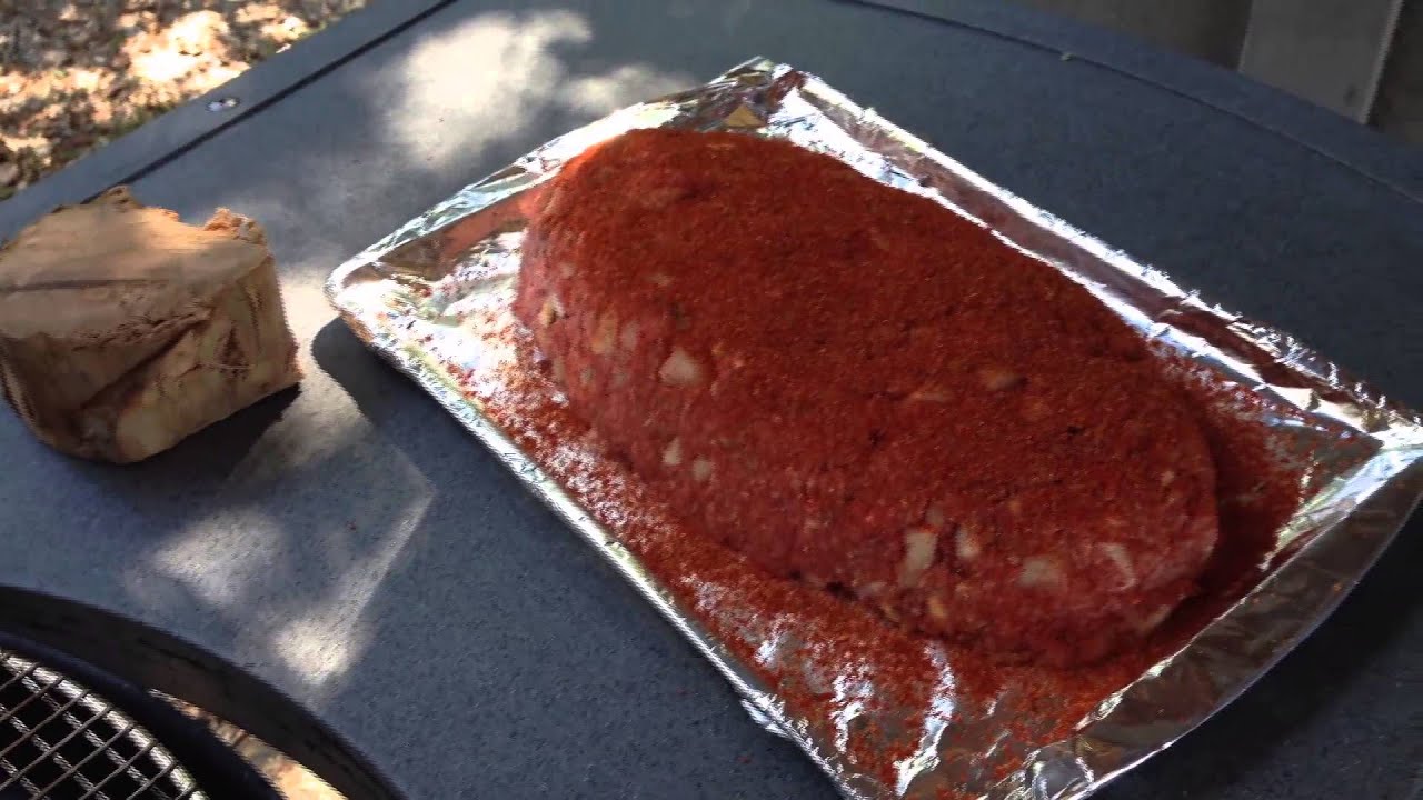 BBQ Smoked Meatloaf on the Weber Kettle
