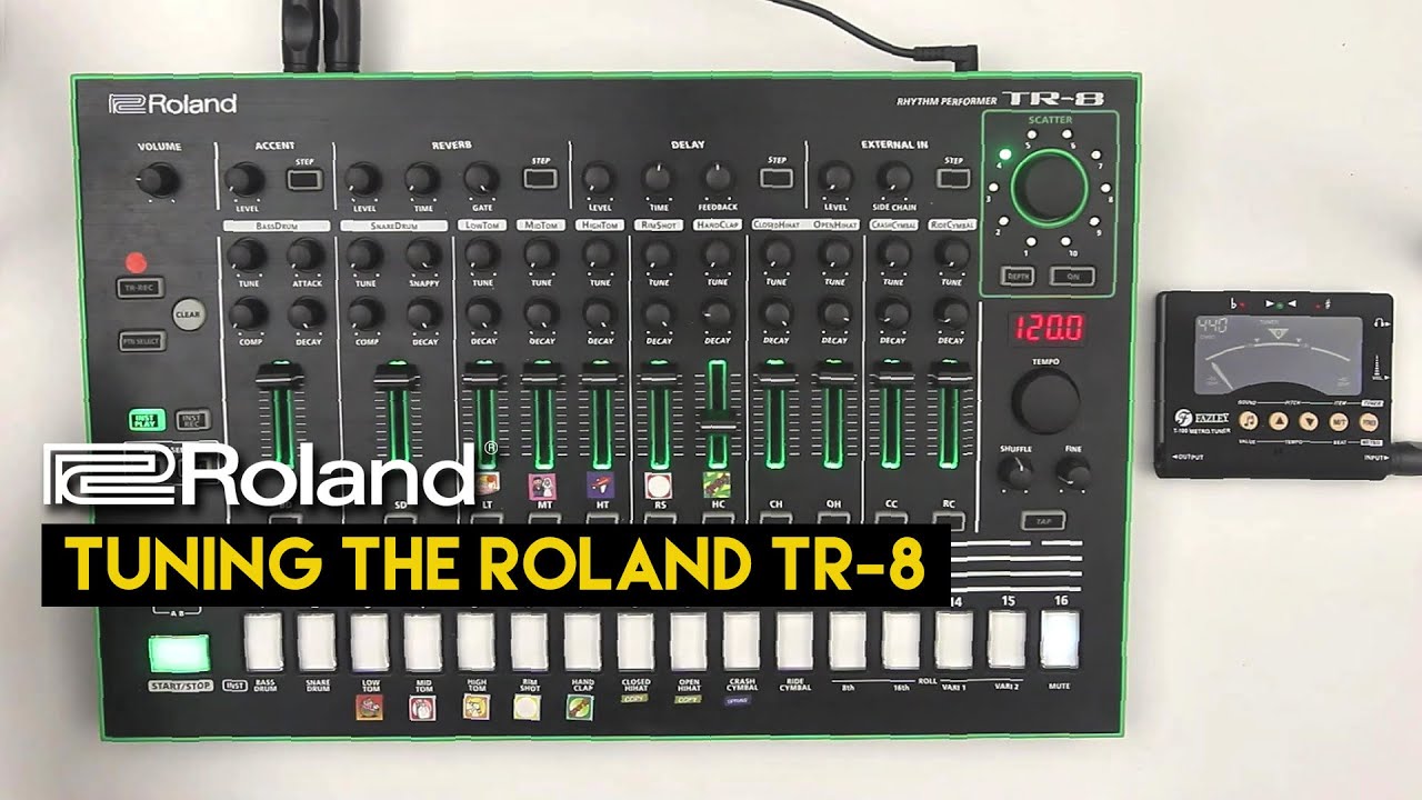 Tuning a drum machine // Roland TR-8 // 808 kit