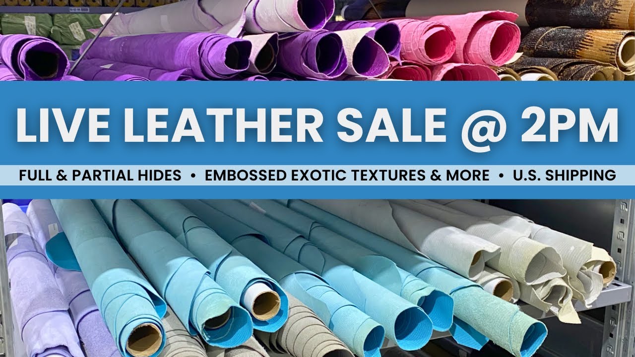 [NO LONGER LIVE] Leather Sale - Friday @ 2pm EST
