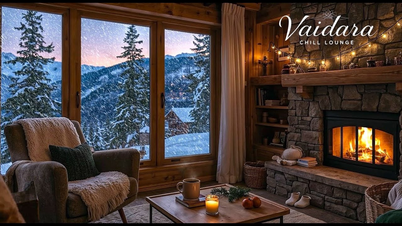 Уютный зимний вечер у камина | 3 часа расслабляющей музыки для спокойного отдыха и уединения