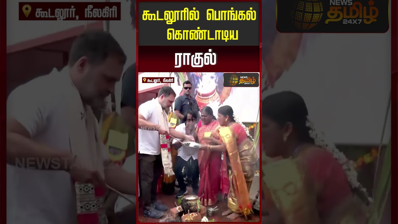 பொங்கல் கொண்டாடிய ராகுல்..!! Rahul Gandhi | Nilgiris