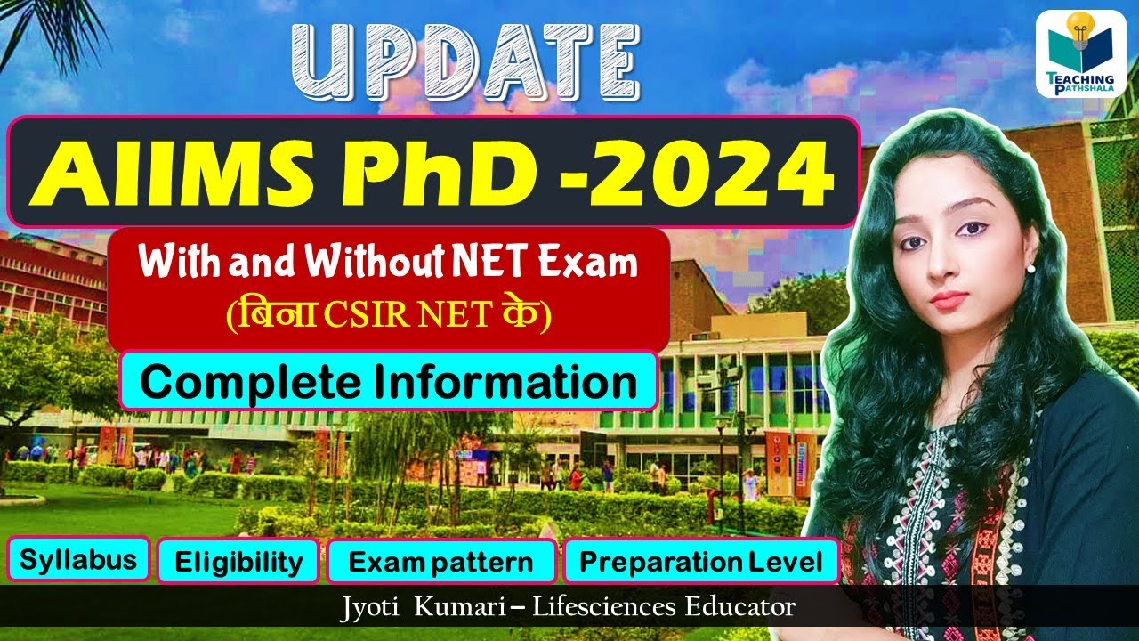 AIIMS PhD Admission-2024 | For NET & Non-NET Both|| Complete Details