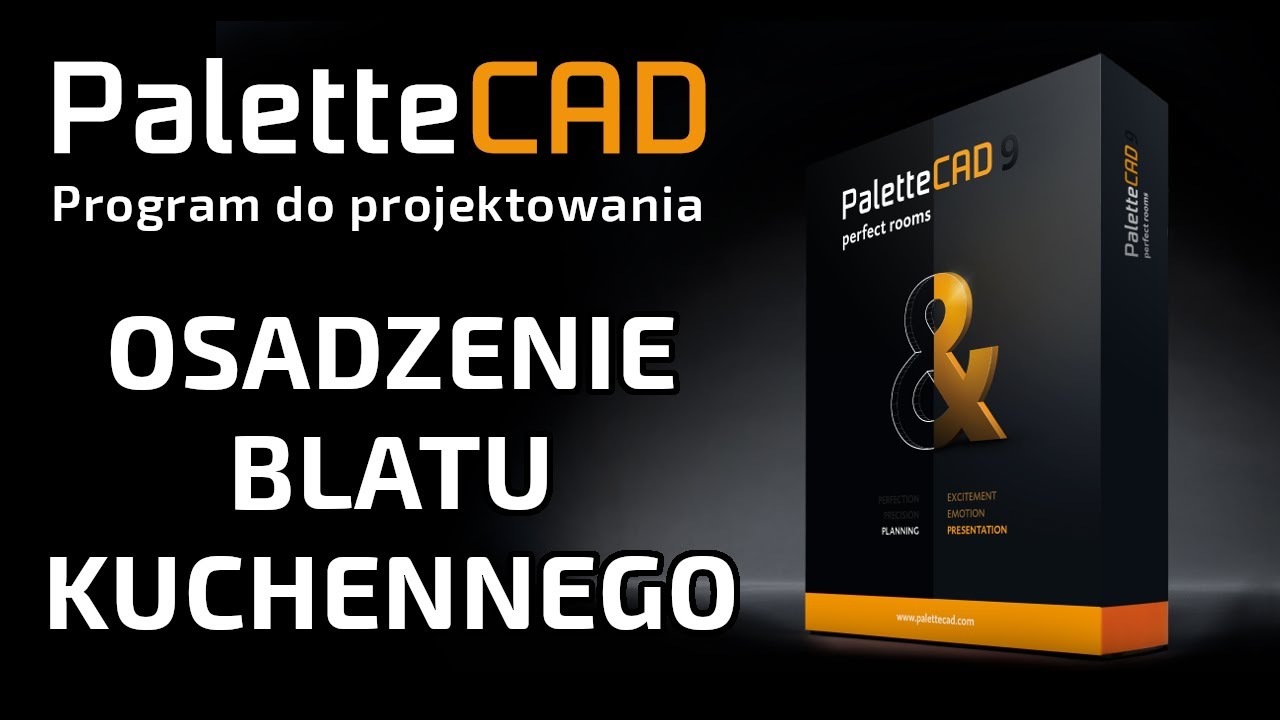 Osadzanie blatu kuchennego - Program do projektowania kuchni PaletteCAD