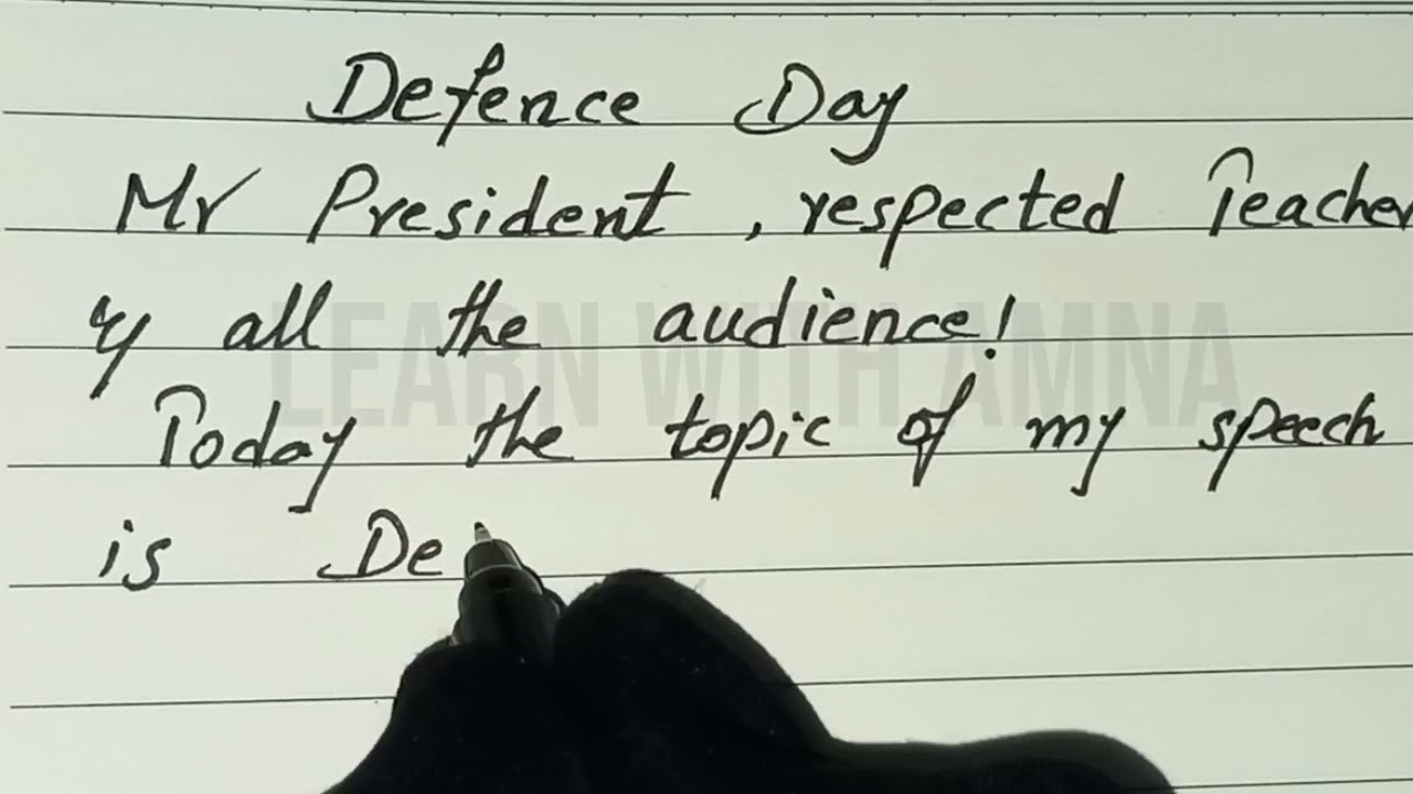 Speech On Defence Day In English | Best English Speech On 6th September