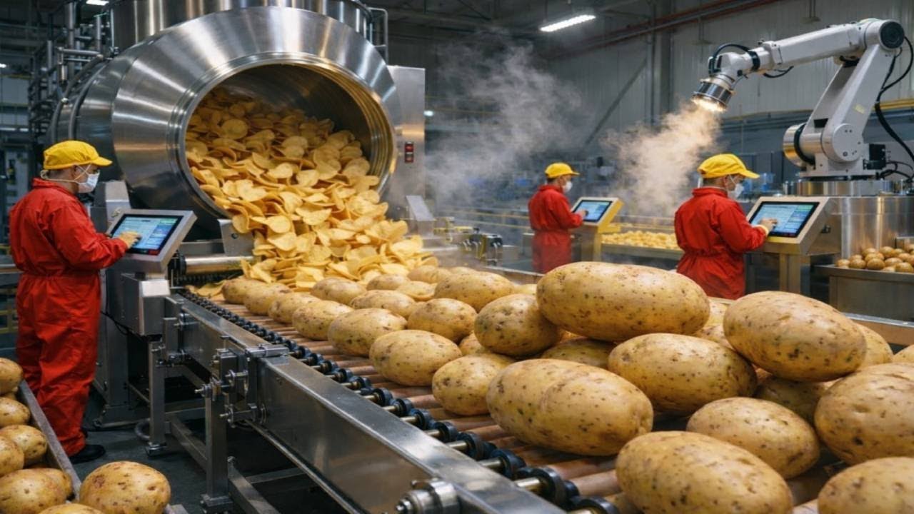 Inside the Lay’s Potato Chips Factory – Full Process How Premium Snacks Are Made