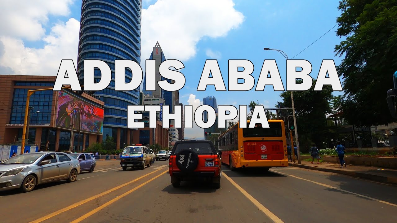 Addis Ababa, Ethiopia - The Capital of Ehiopia - Driving Tour 4K