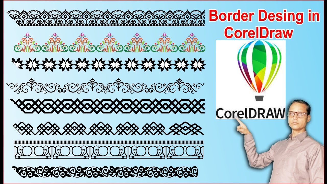 border desing in coreldraw/ how to make border in coreldraw by kgn graphics