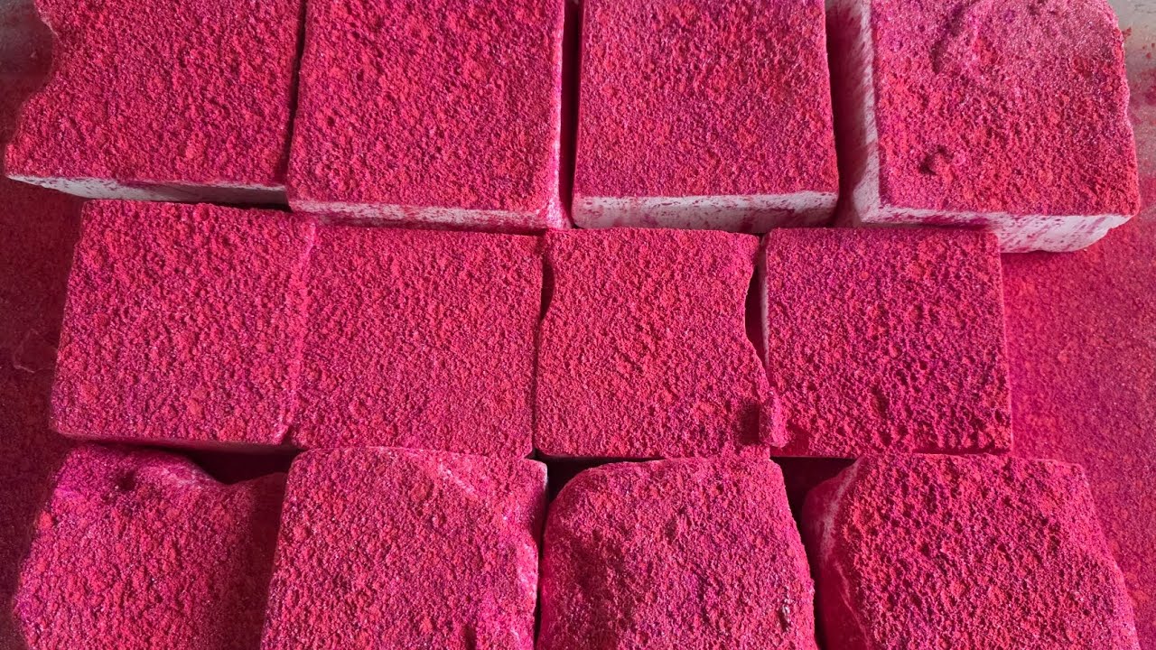 Variety of Fresh Gym Chalk w/Mica Powder Topping | ASMR | Bonus Crush | Satisfying | Powder Play