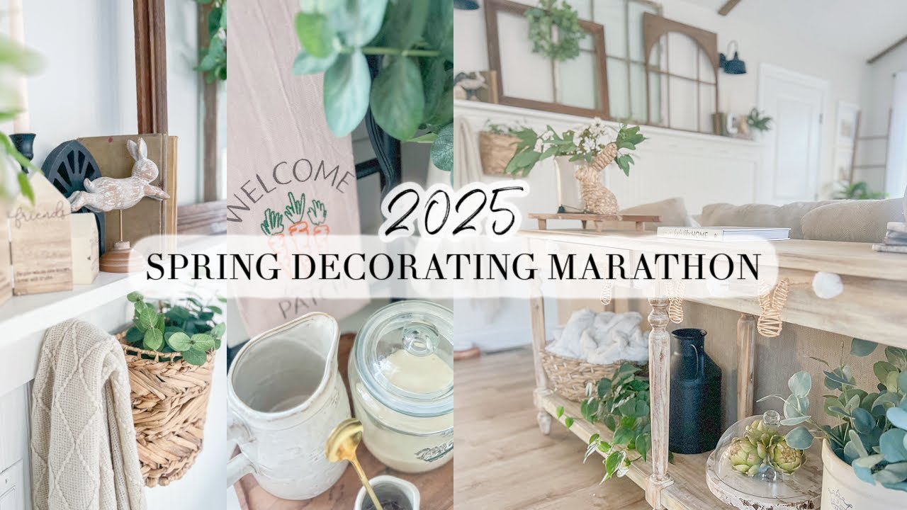 SPRING DECORATE WITH ME MARATHON // SPRING DECORATING INSPIRATION // CHARLOTTE GROVE FARMHOUSE