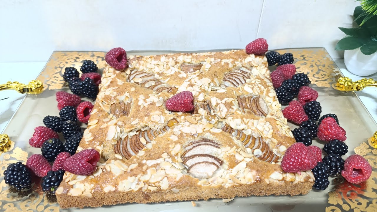 كيك بالإجاص 😋🍐