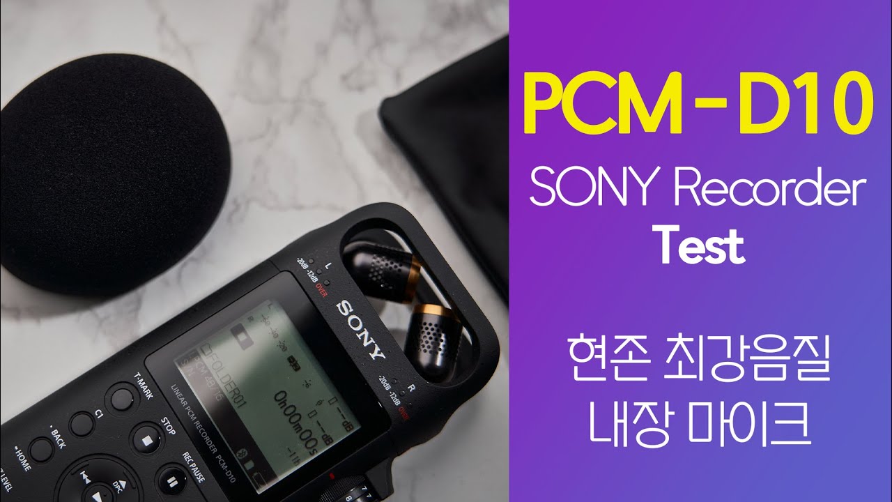 Sony  PCM-D10 마이크 테스트 윈드스크린,데드캣을 씌워보쟝