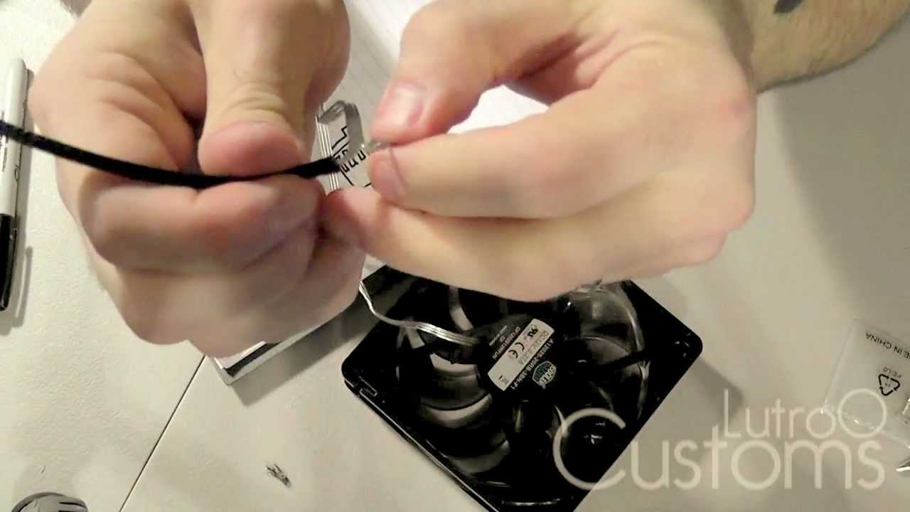 Lutro0 Customs - Case Fan Sleeving Guide