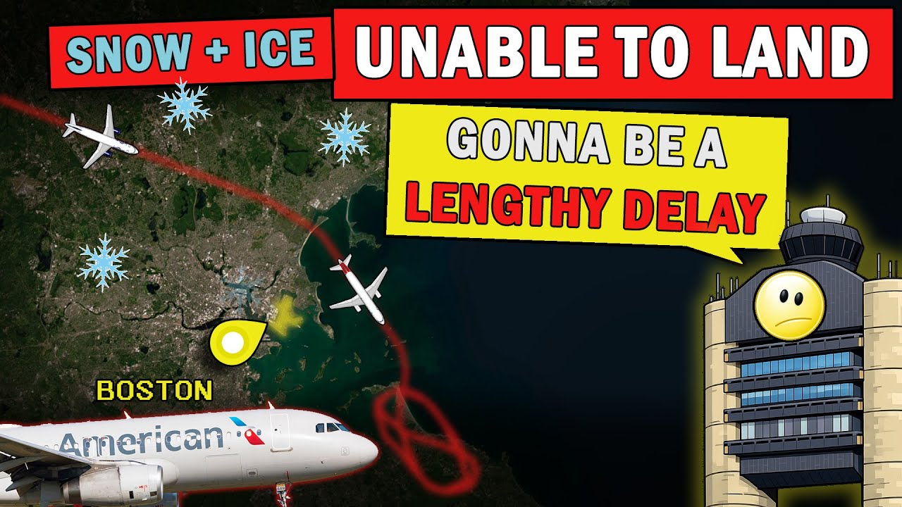 All aircraft UNABLE to Land Due to Ice at Boston | Big Snowstorm