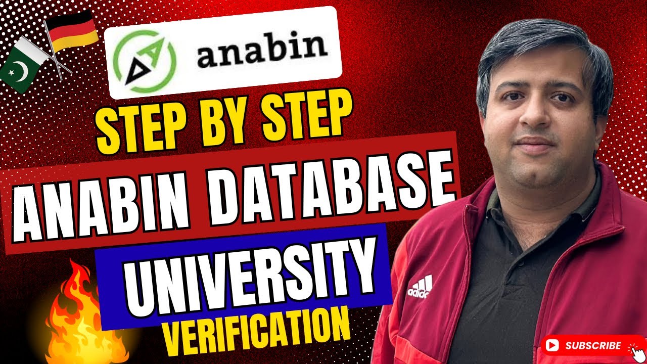 ANABIN Database Step-by-Step University Verification Guide 