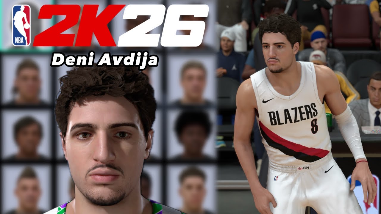 Deni Avdija face creation NBA2k26!!