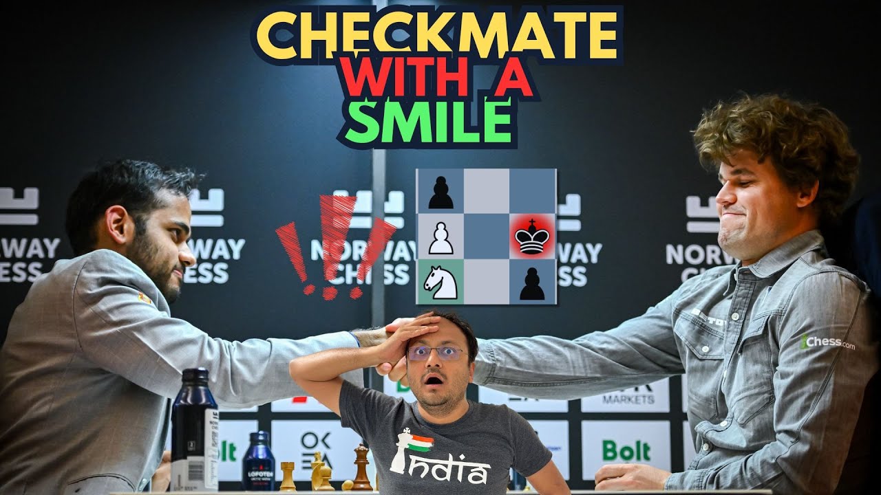 Checkmate with a smile | Arjun Erigaisi vs Magnus Carlsen | Norway Chess 2025 Armageddon