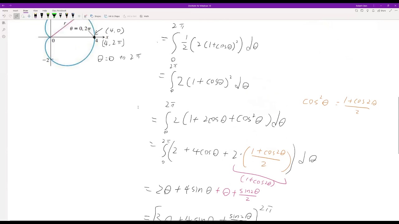 CPP - MAT1150 Calc II 11.5 Area and Lengths in Polar Coordinates