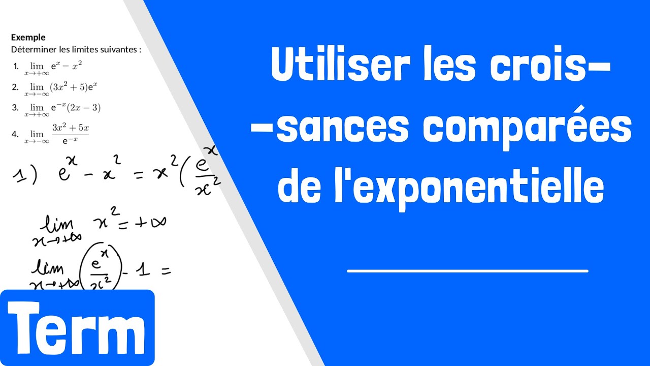 Comment utiliser les croissances comparées de l'exponentielle pour calculer une limite ?