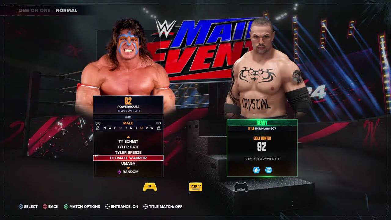Exile Hunter vs..... | WWE 2K24