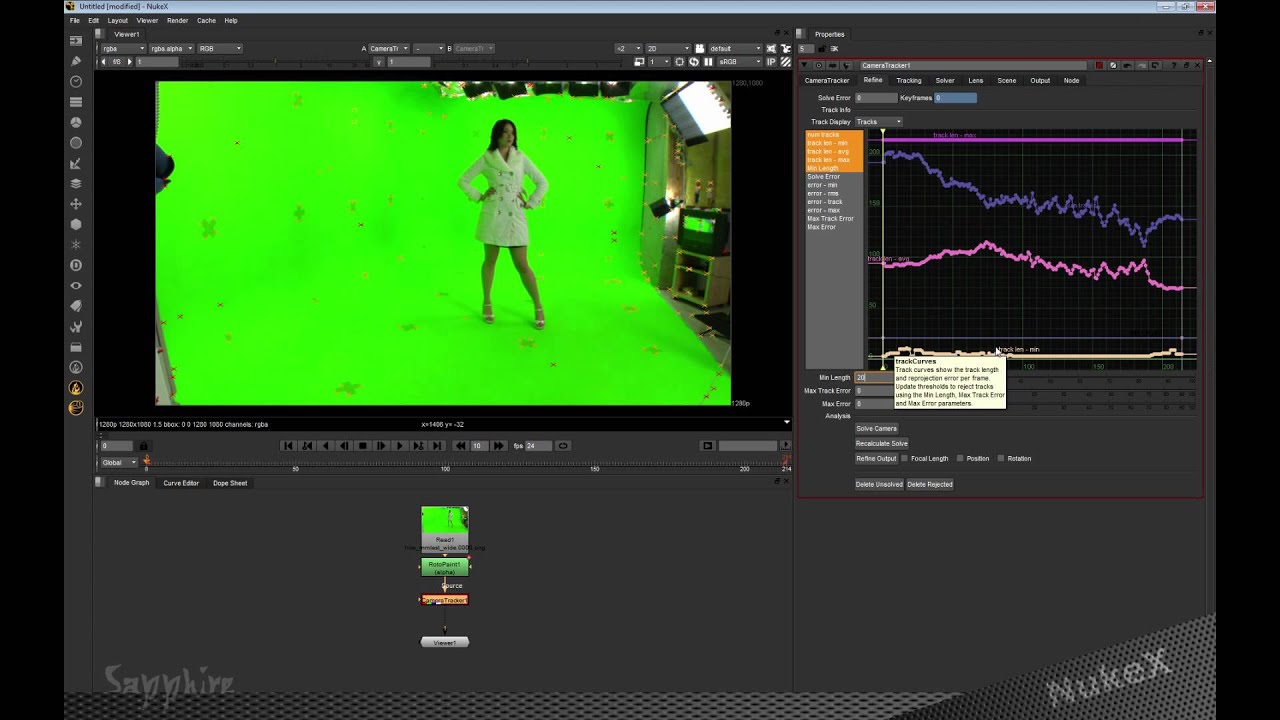 Nuke. Урок №11. NukeX: Camera tracking