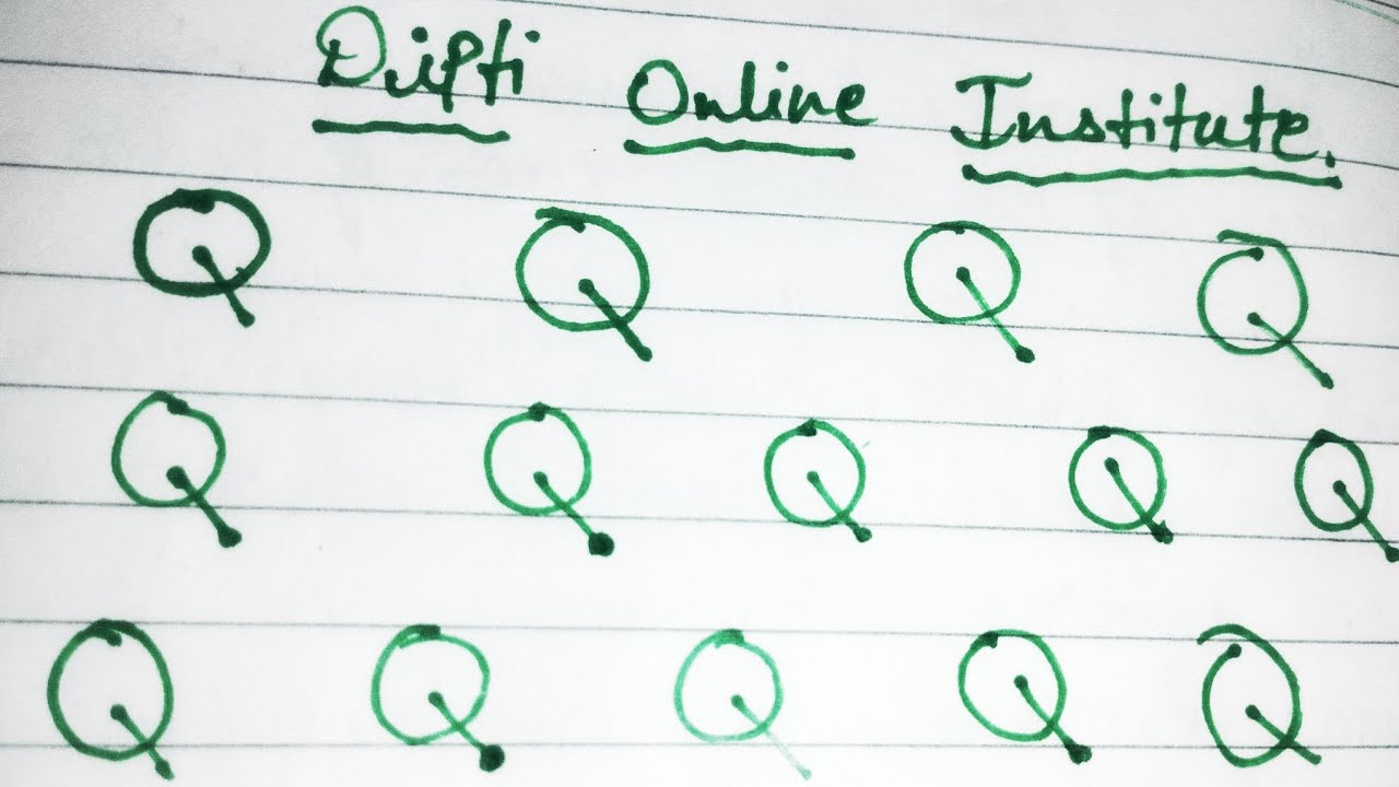 Letter Q Tracing Practice for Kids | Learn to Write Q Step-by-Step | Alphabet Writing for Nursery