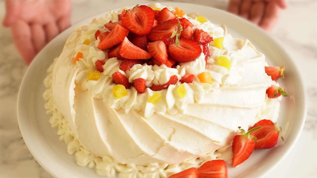 This Pavlova Recipe is the most IMPRESSIVE! | Pavlova Cake ASMR Recipe