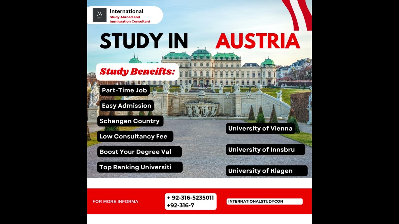 Study in Austria 🇦🇹 for International Students | Admission Open 2025 Intake | Scholarship Available