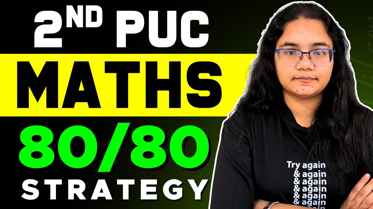 2nd PUC Maths Final Board Exam Strategy | 70/70 in Last 15 Days