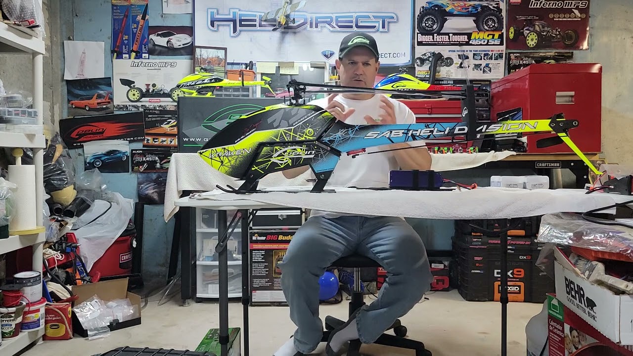 Sab Goblin Kraken 580 fully built ,with some general tips on the build