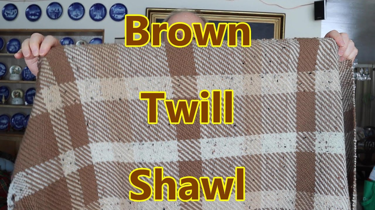 Brown Twill Shawl