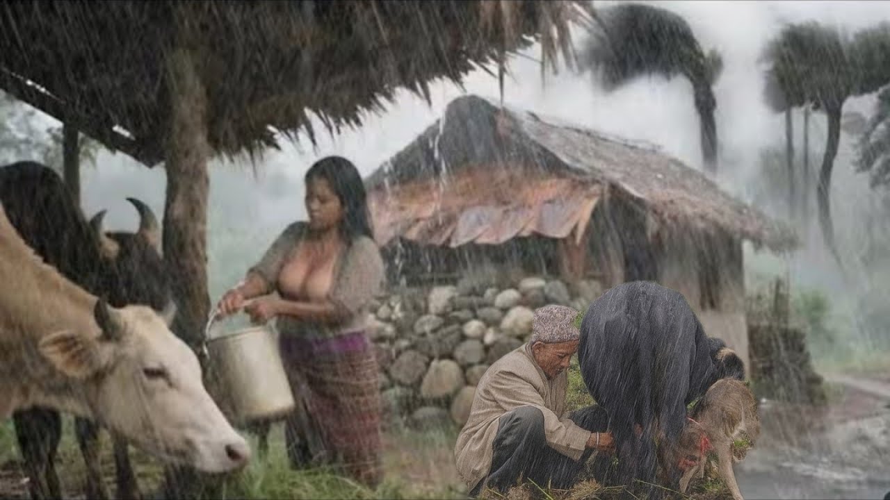 Nepali Mountian Village Life In Rainy Season ll Naturellly Village Dacumentary Video ll